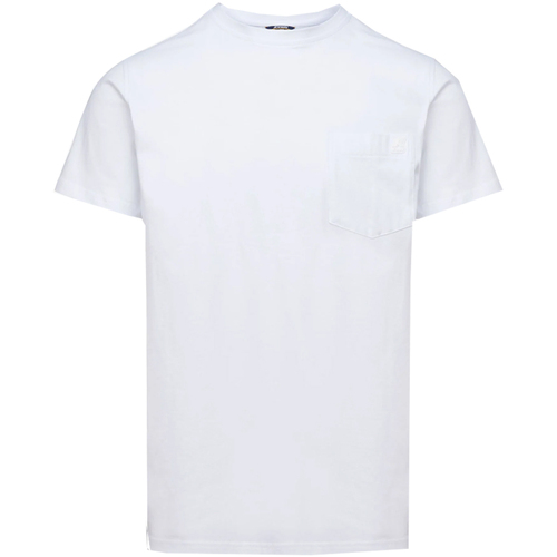 Abbigliamento Uomo T-shirt maniche corte K-Way k00ai30-001 Bianco