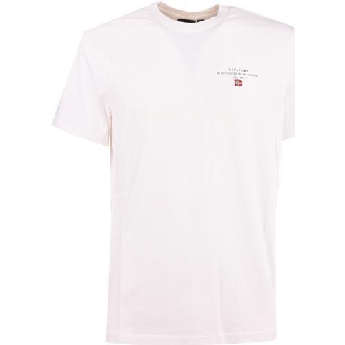 Abbigliamento Uomo T-shirt maniche corte Napapijri np0a4gbq-002 Bianco