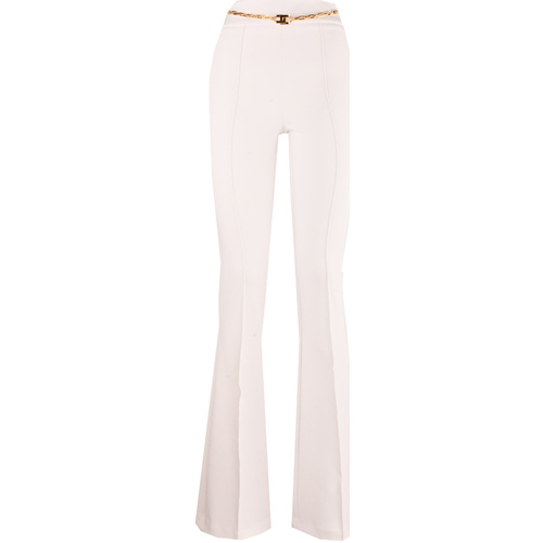 Abbigliamento Donna Pantaloni Elisabetta Franchi pa07332e2-360 Bianco