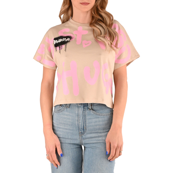 Abbigliamento Donna T-shirt maniche corte Disclaimer 22eds51684-safari Rosa
