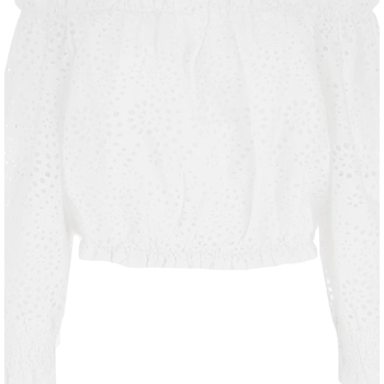 Abbigliamento Donna Top / T-shirt senza maniche Guess w3gh95_wfdc0-g011 Bianco
