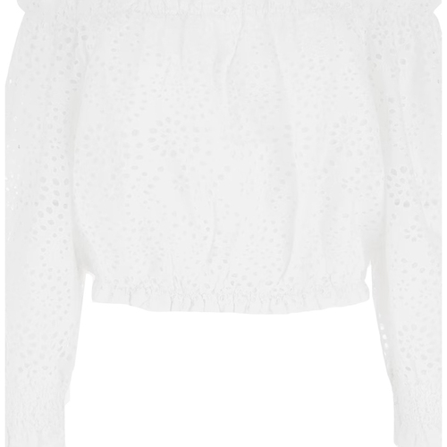 Abbigliamento Donna Top / T-shirt senza maniche Guess w3gh95_wfdc0-g011 Bianco