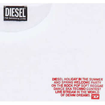 Abbigliamento Uomo T-shirt maniche corte Diesel a086960grai-100 Bianco