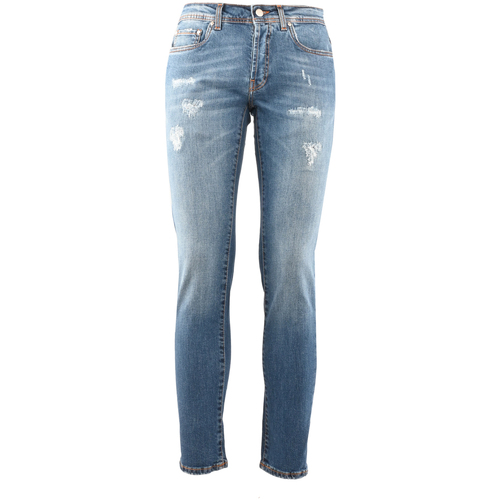 Abbigliamento Uomo Jeans slim Liu Jo m123p304frankmdstron-w03 Blu