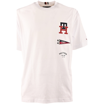 Abbigliamento Uomo T-shirt maniche corte Tommy Hilfiger mw0mw30042-ybr Bianco