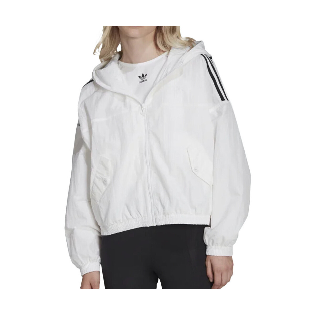 Abbigliamento Donna giacca a vento adidas Originals HC2023 Bianco