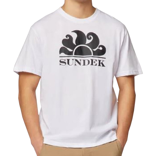 Abbigliamento Uomo T-shirt maniche corte Sundek uomo t-shirt M021TEJ7800 00605 NEW SIMEON Bianco