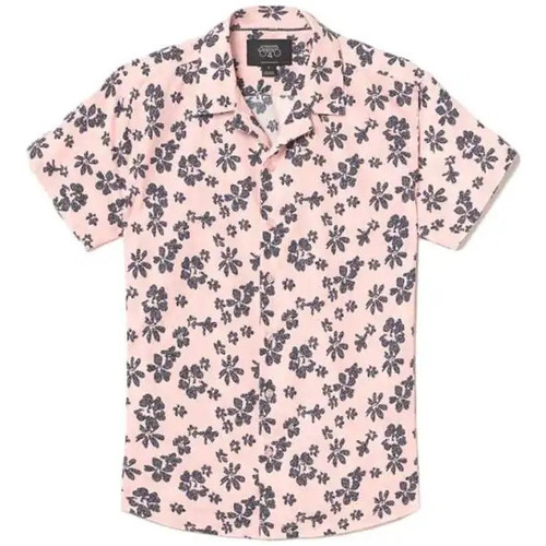 Abbigliamento Uomo T-shirt maniche corte Le Temps des Cerises Postir motif fleuri Rosa