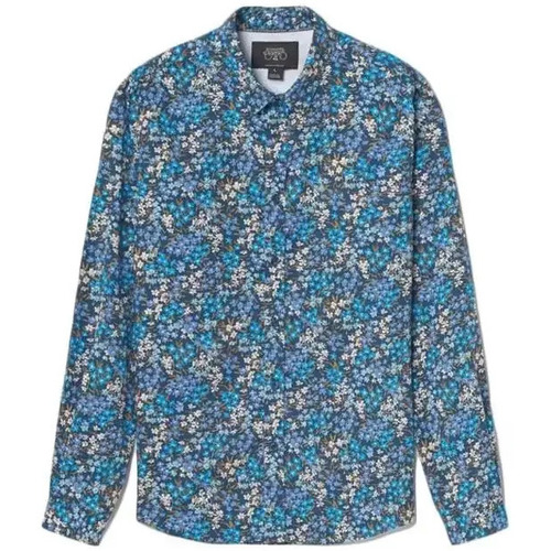 Abbigliamento Uomo T-shirts a maniche lunghe Le Temps des Cerises Griba a motif fleuri Blu