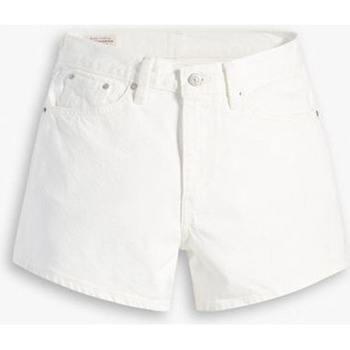 Abbigliamento Donna Shorts / Bermuda Levi's A4695 0002 80S MOM SHORT-SNOWING IN LA Bianco