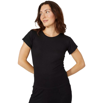 Abbigliamento Donna T-shirts a maniche lunghe Debenhams DH5401 Nero