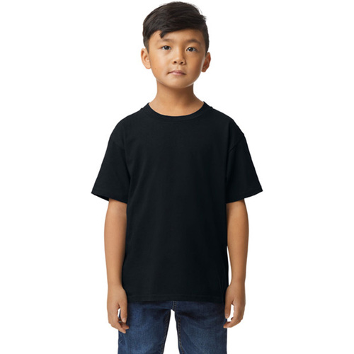 Abbigliamento Unisex bambino T-shirts a maniche lunghe Gildan Softstyle Nero