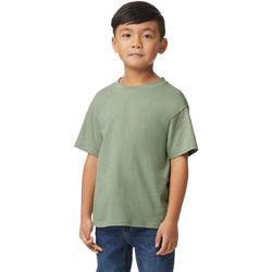 Abbigliamento Unisex bambino T-shirts a maniche lunghe Gildan Softstyle Verde