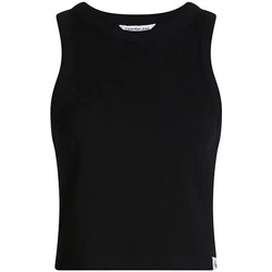 Abbigliamento Donna Top / T-shirt senza maniche Calvin Klein Jeans Cotele Nero
