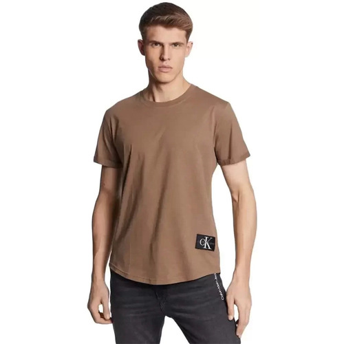 Abbigliamento Uomo T-shirt maniche corte Calvin Klein Jeans Badge Turn Up Grigio