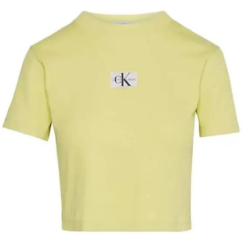 Abbigliamento Donna T-shirt maniche corte Calvin Klein Jeans jersey Giallo