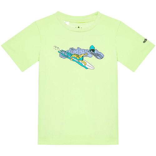 Abbigliamento Bambino T-shirt & Polo adidas Originals HE6907 Verde