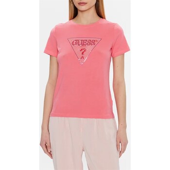 Abbigliamento Donna T-shirt maniche corte Guess W3GI61-K6YW1 Rosa