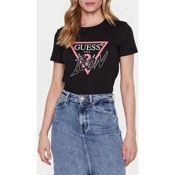 Abbigliamento Donna T-shirt maniche corte Guess W3GI46-I3Z14 Nero