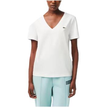 Abbigliamento Donna T-shirt maniche corte Lacoste  Bianco