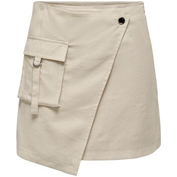 Only ONLEMERY MW CARGP WRAP SKIRT PNT Beige