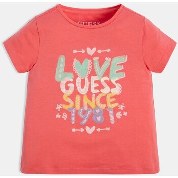 Abbigliamento Bambina T-shirt maniche corte Guess T-SHIRT K3GI01K6YW3 Rosa