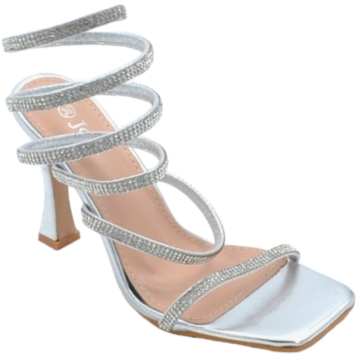 Scarpe Donna Sandali Malu Shoes Sandali donna gioiello argento tacco clessidra 10cm serpente ri Multicolore