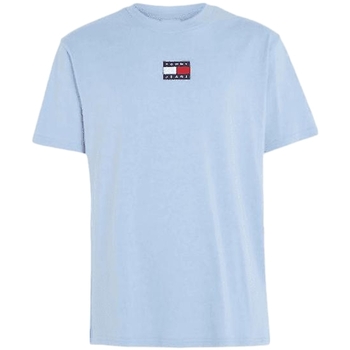 Abbigliamento Uomo T-shirt maniche corte Tommy Jeans Original flag logo center Blu