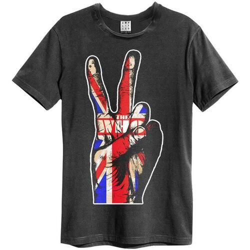 Abbigliamento T-shirts a maniche lunghe Amplified Union Jack Hand Multicolore
