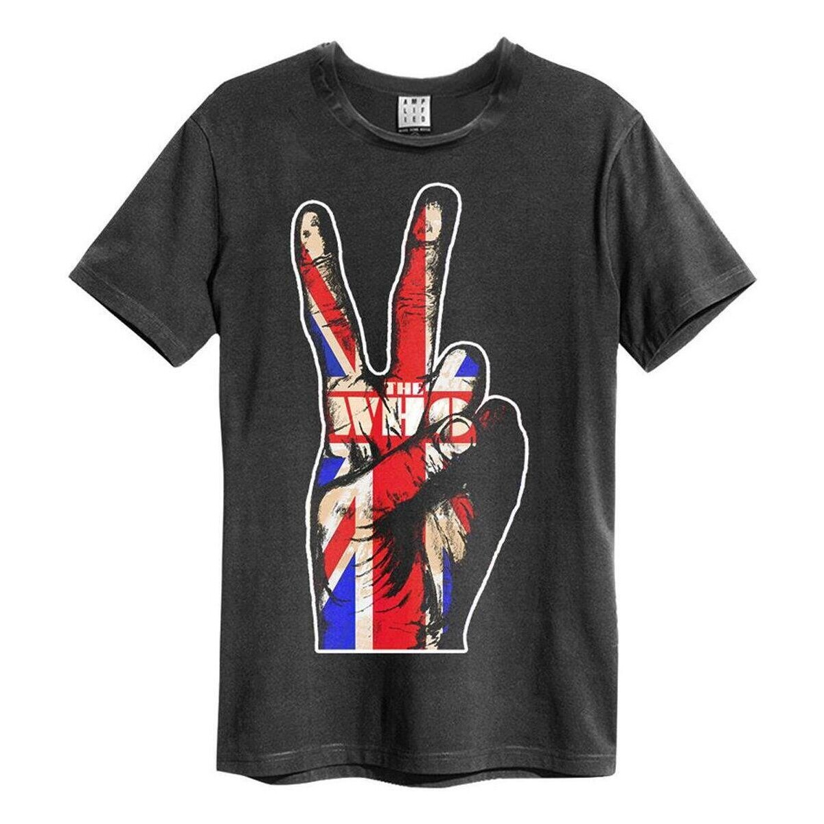 Abbigliamento T-shirts a maniche lunghe Amplified Union Jack Hand Multicolore