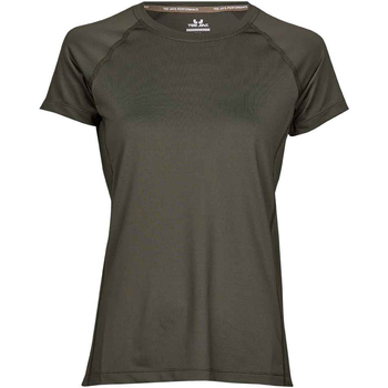Abbigliamento Donna T-shirts a maniche lunghe Tee Jays  Verde