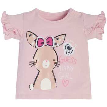 Abbigliamento Bambina T-shirt maniche corte Guess T-SHIRT K3RI19K6YW1 Rosa