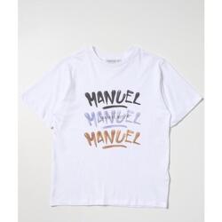 Abbigliamento Bambino T-shirt maniche corte Manuel Ritz MR1669 2000000165028 Bianco