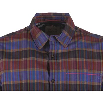 Scotch & Soda Regular-Fit Checked Lightweight Voile Shirt Multicolore