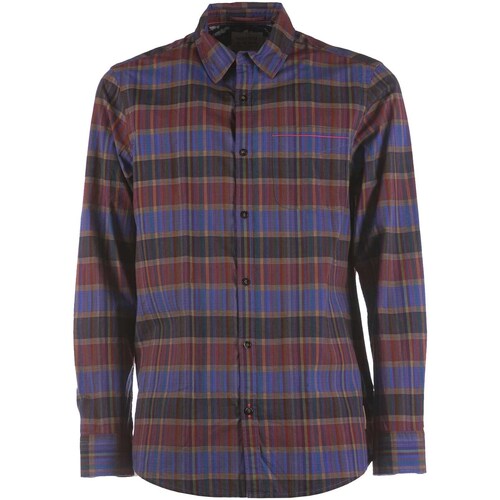 Abbigliamento Uomo Camicie maniche lunghe Scotch & Soda Regular-Fit Checked Lightweight Voile Shirt Multicolore
