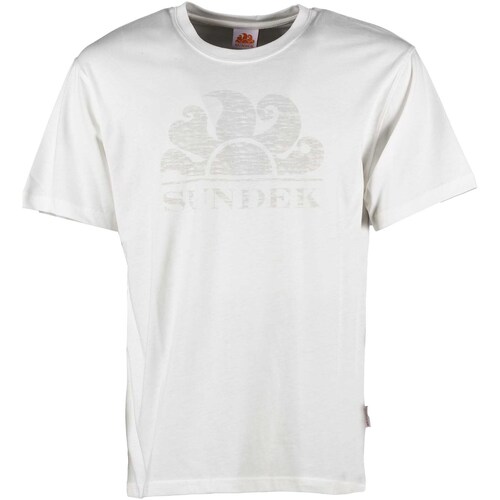 Abbigliamento Uomo T-shirt & Polo Sundek New Simeon On Tone T-Shirt Bianco
