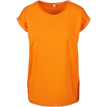 Abbigliamento Donna T-shirts a maniche lunghe Build Your Brand BY021 Arancio