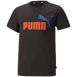 Abbigliamento Bambino T-shirt maniche corte Puma T-shirt  con logo bicolor (586985) Nero