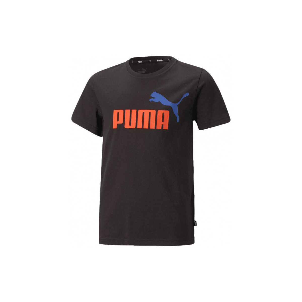 Abbigliamento Bambino T-shirt maniche corte Puma T-shirt  con logo bicolor (586985) Nero