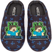 Scarpe Unisex bambino Pantofole Minecraft NS7169 Blu