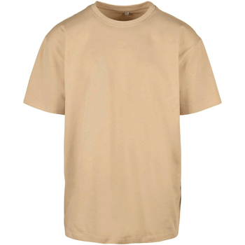 Abbigliamento Uomo T-shirts a maniche lunghe Build Your Brand BY189 Beige