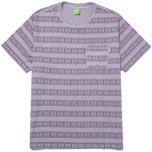 Abbigliamento T-shirt maniche corte Huf Cooper Stripe Knit Top Viola