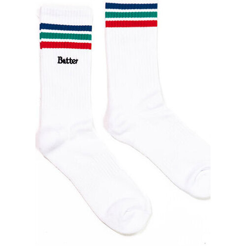 Biancheria Intima Calzini Butter Goods Stripe Socks Bianco