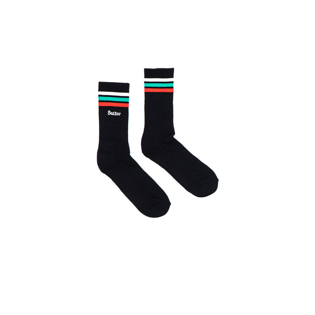 Biancheria Intima Calzini Butter Goods Stripe Socks Nero