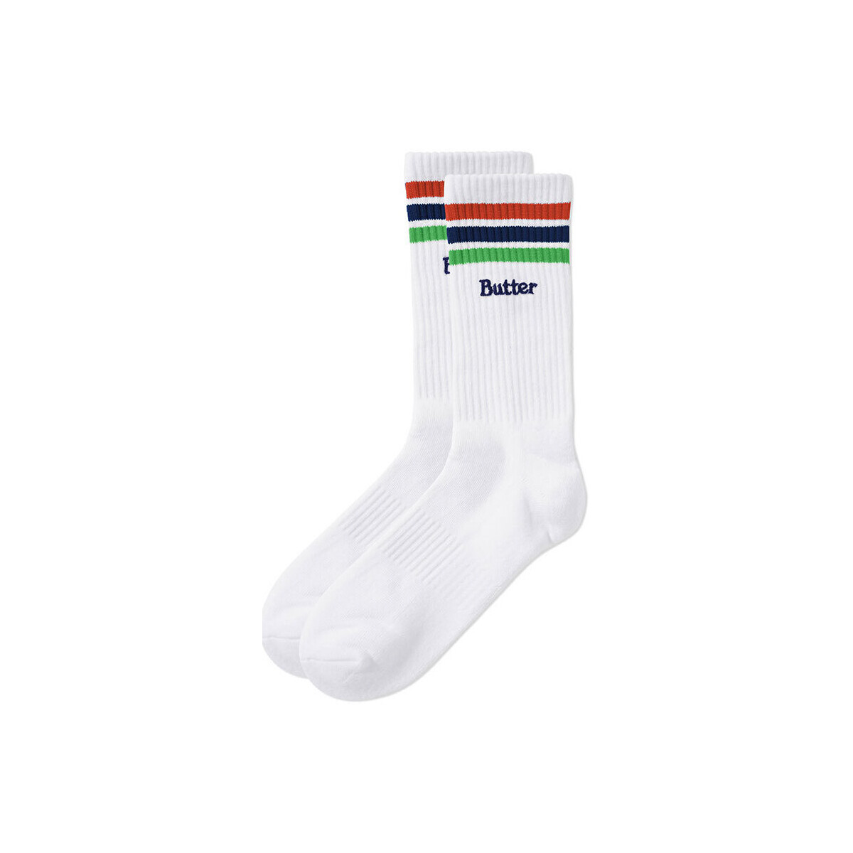 Biancheria Intima Calzini Butter Goods Stripe Socks Bianco
