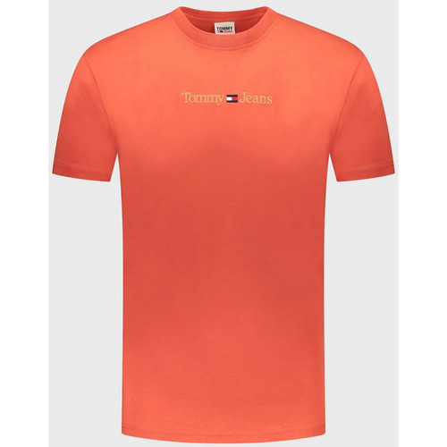 Abbigliamento Uomo T-shirt maniche corte Tommy Jeans ATRMPN-40428 Arancio