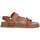 Scarpe Donna Sandali Coral Blue sandalo pelle intrecciata cuoio Marrone