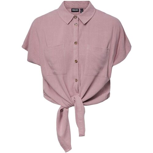 Abbigliamento Donna Camicie Pieces 17124357 VINSTY-WOODROSR Rosa