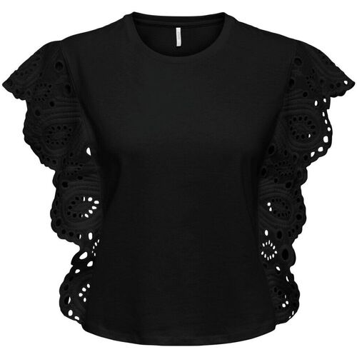 Abbigliamento Donna Top / T-shirt senza maniche Only 15294830 LAURA-BLACK Nero