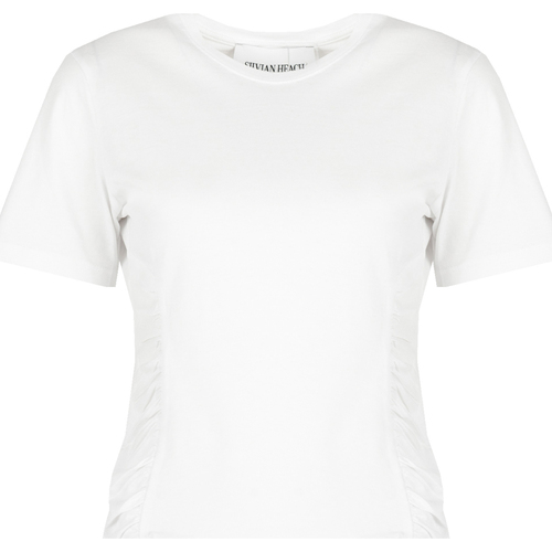 Abbigliamento Donna T-shirt maniche corte Silvian Heach CVP23123TS Bianco